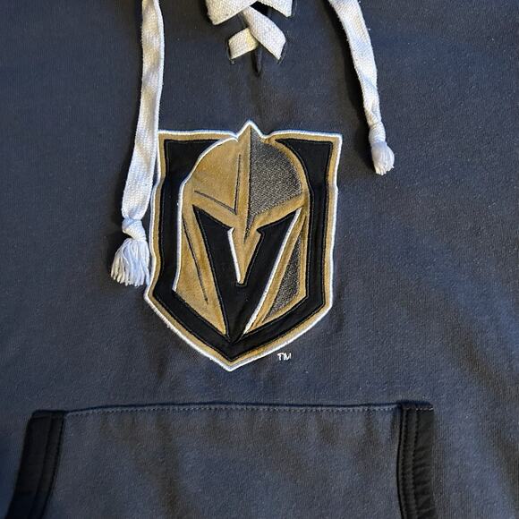 Vegas Golden Knights Lace-Up Hoodie Women’s Size Large NHL Hockey Sweatshirt - Picture 4 of 7